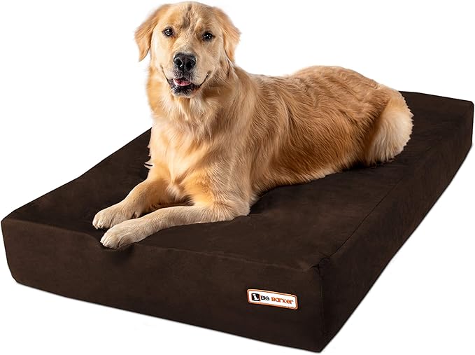 Barker Beds Large Orthopedic Dog Bed - 7 Memory Foam Mattress - 50-70 lbs